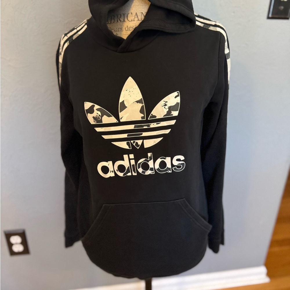 Adidas Black Hoodie with Logo